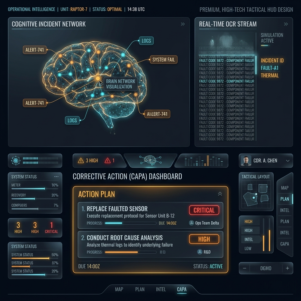 Inteligencia Táctica: Escáner OCR y Planes CAPA automáticos integrados en el flujo de trabajo.