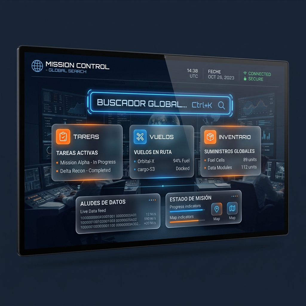 Mission Control: Búsqueda global y centro de comando unificado para el retail.